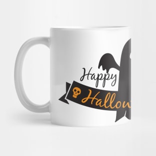 Halloween Ghost Banner Mug